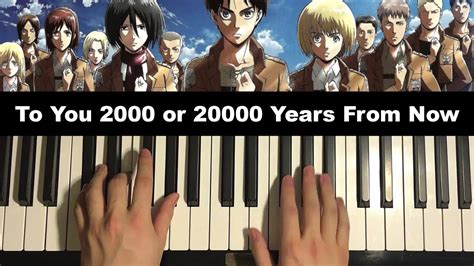 To You 2000or20000 Years From Now Piano Tutorial Lesson Attack