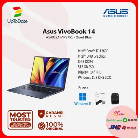 Jual Asus Vivobook A Za Vips Core I P Gb Gb W