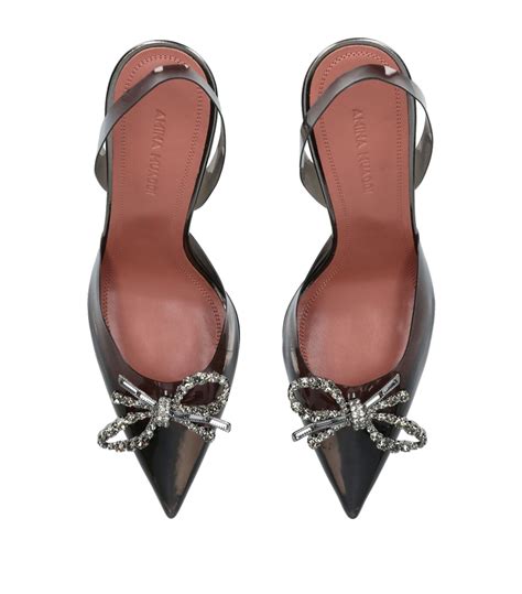 Amina Muaddi Rosie Glass Slingback Pumps Harrods At