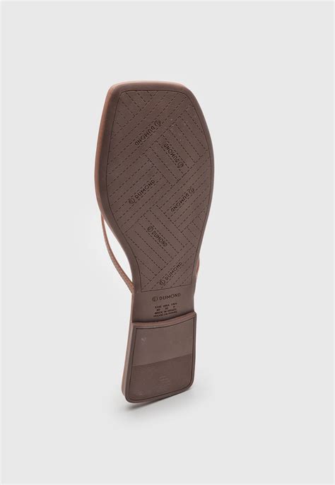 Rasteira Dumond Logo Nude Compre Agora Dafiti Brasil