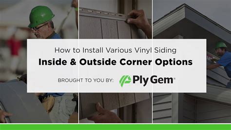 How To Install Various Vinyl Siding Inside And Outside Corner Options Youtube