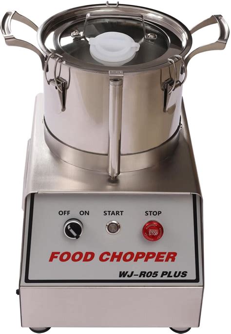 WATEBATH 110V Commercial Food Processor 5L Capacity 550W Electric Food