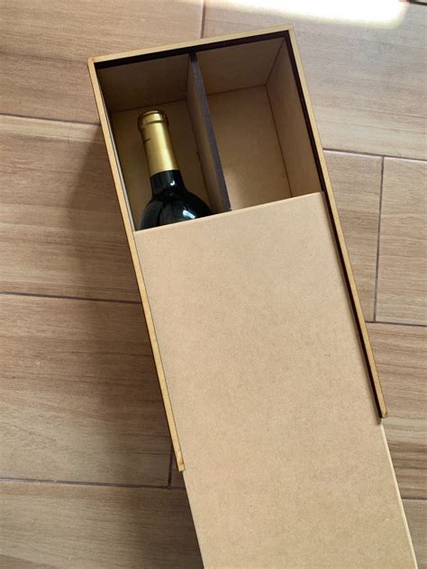 3 Caja Madera Mdf Para Botella De Vino Sin Botella Mercado Libre