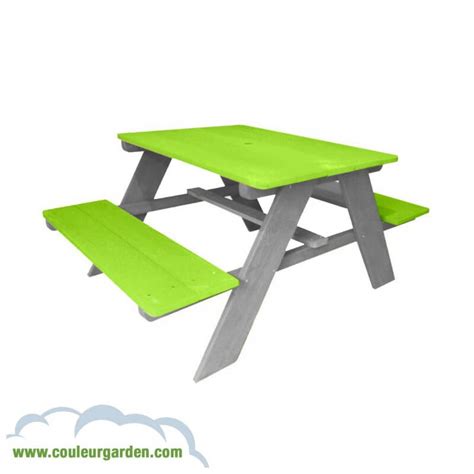 Table De Pique Nique Pour Enfants Verte Couleur Garden