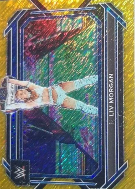 Liv Morgan 2023 Prizm WWE 15 Gold Shimmer 5 Price Guide Sports Card