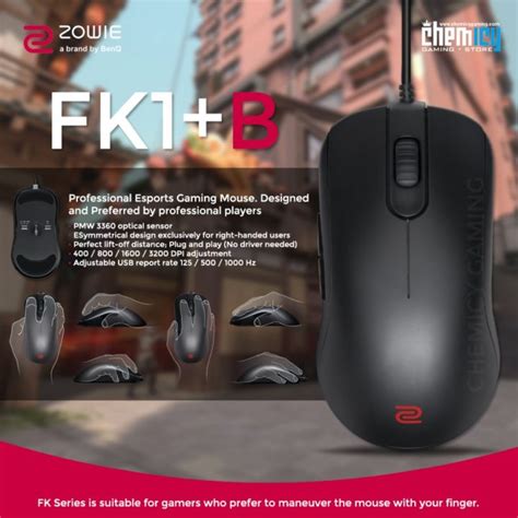 Zowie Fk1b Fk1 B Black Gaming Mouse Lazada Indonesia