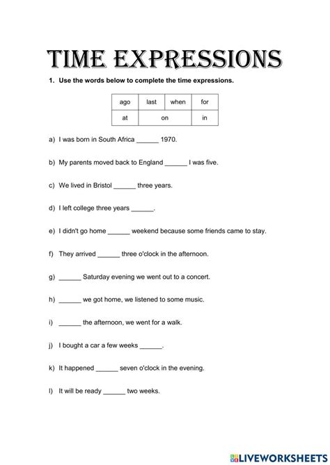 792192 Time Expressions Nara Lima Liveworksheets