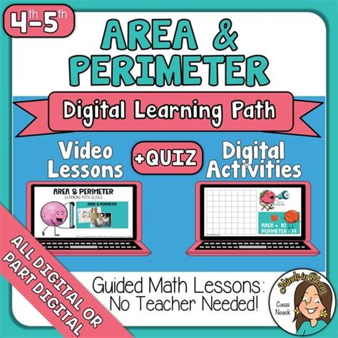 Flipped Learning Area And Perimeter Teaching Videos Activities Quiz