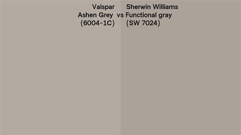 Valspar Ashen Grey C Vs Sherwin Williams Functional Gray Sw