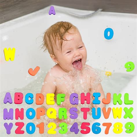 Bath Toy Sets 36 Foam Bath Letters And Numbers Abc 123 Letters And Numbers Bathroom Alphabet