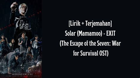 Lirik Terjemahan Solar Mamamoo Exit The Escape Of The Seven