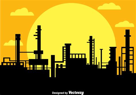 Factory Silhouette Vector Art Icons And Graphics For Free Download