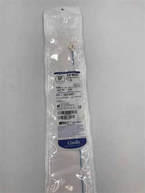 Cordis T Infiniti Diagnostic Catheter Ar Mod F X Gb Tech Usa