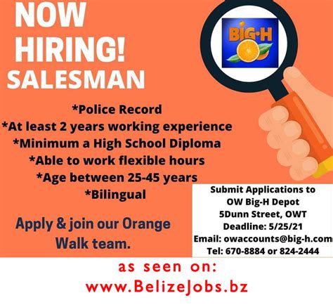 Jobs In Orange Walk Belize On Belizejobsbz