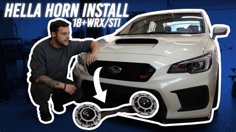 Wrx Sti Hella Horns Install Youtube