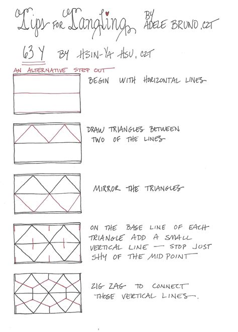 Tickled To Tangle Tips For Tangling 63y