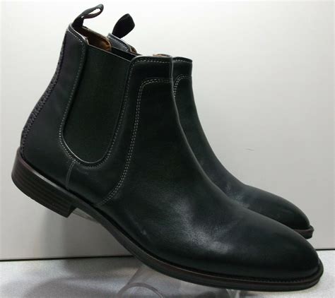 151481 Msbt50 Henrick Mens Shoes 85 M Black Leather Boots Johnston