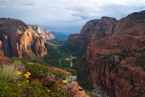 Zion Canyon Sunset Sethhamel Flickr