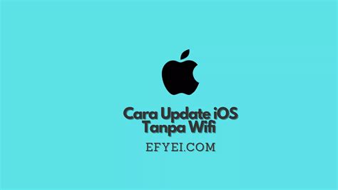 3 Opsi Cara Update IOS Tanpa Wifi Yang Mudah