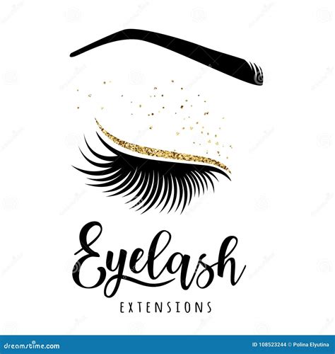 Lash Artist Logo Eyelashes Logo Lashes Stock Vector Off