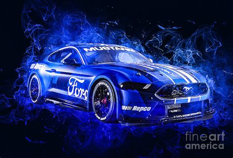 Ford Mustang GT Supercar 2022 Drawing By Marietta Beatty Pixels