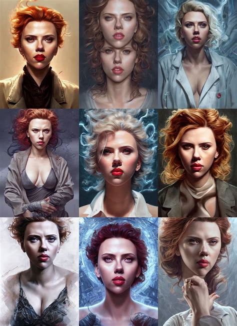 Scarlett Johansson As A Mad Scientist Elegant Highly Stable Diffusion