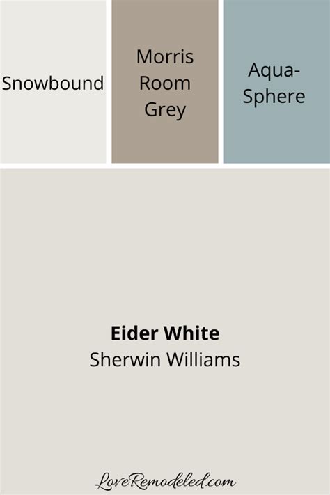 Eider White A Sherwin Williams Off White Paint Color Love Remodeled