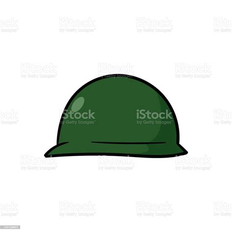 Cartoon Vector War Helmet Illustration Stock Illustration Download