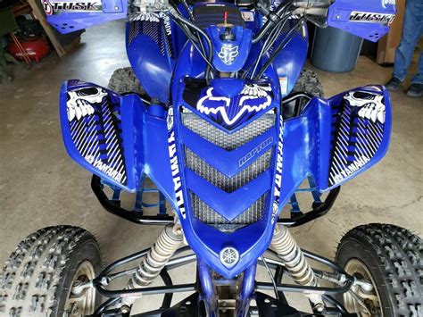 Yamaha Raptor 660r Full Graphics Kit Bluethick And High Gloss Ebay