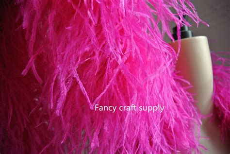 Ply Hot Pink Ostrich Feather Boa Dancing Dress Wedding Etsy