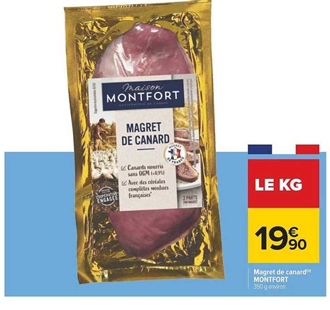 Promo Magret De Canard Montfort Chez Carrefour ICatalogue Fr