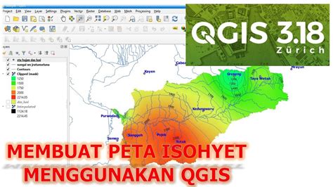 Qgis Membuat Peta Isohyet Kontur Hujan Youtube