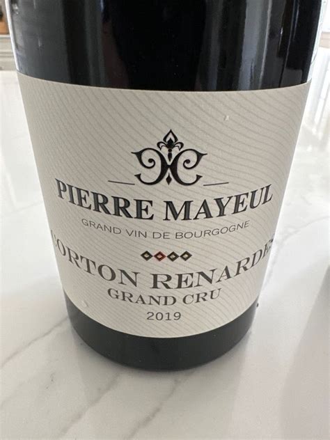 Pierre Mayeul Corton Renardes France Burgundy C Te De Beaune