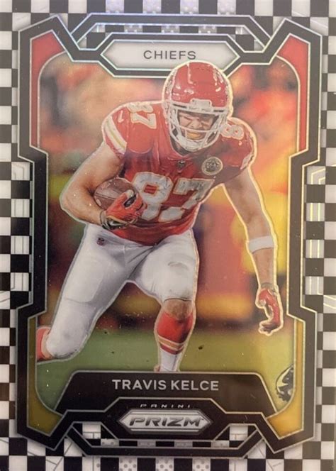 Travis Kelce 2023 Prizm 151 Black White Checker SSP Price Guide