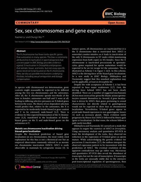 Solution Sex Sex Chromosomes And Gene Expression Studypool