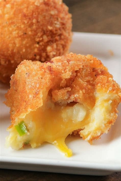 Easy Cheese Stuffed Mashed Potato Balls Crispy Cheesy And Packed