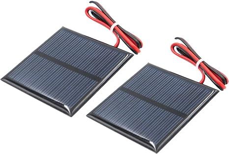 LOVIVER 2x Mini Solarpanel Kleine Polykristalline Solarzelle Solar