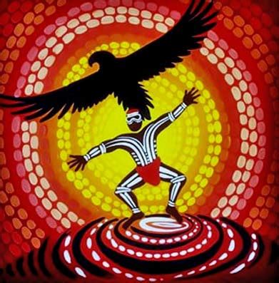 The flight of Bunjil - sacred eagle