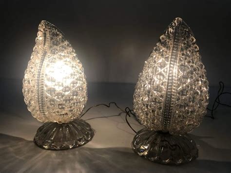 Pair of Art Nouveau glass lamps - Catawiki