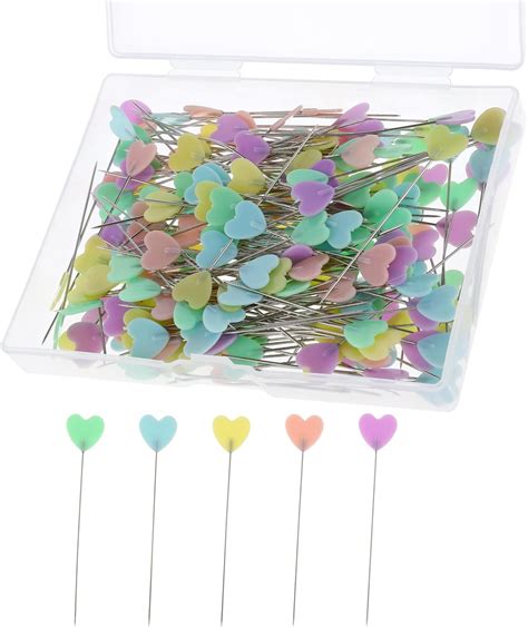 Amazon 200 Pcs Flat Love Head Pins Sewing Pins Flat Head Straight