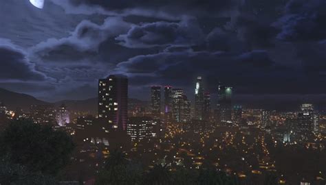 Image Los Santos At Night Gtavpng Gta Wiki Fandom Powered By Wikia