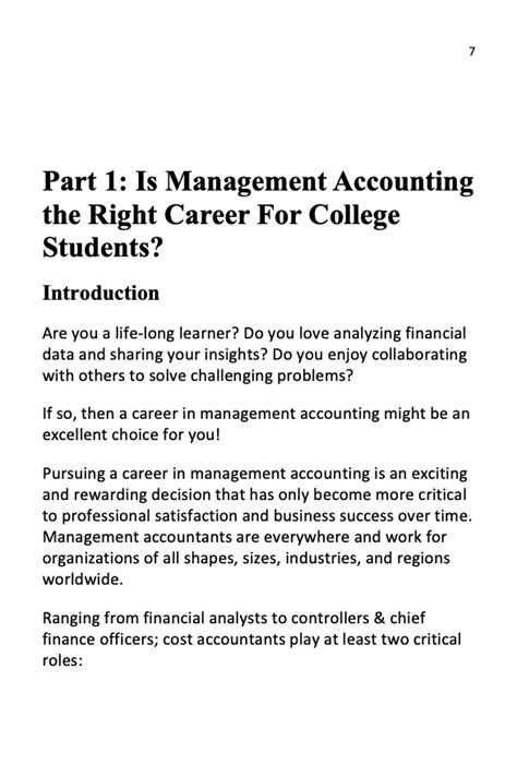 Choosing a Management Accounting Career - Eloquens