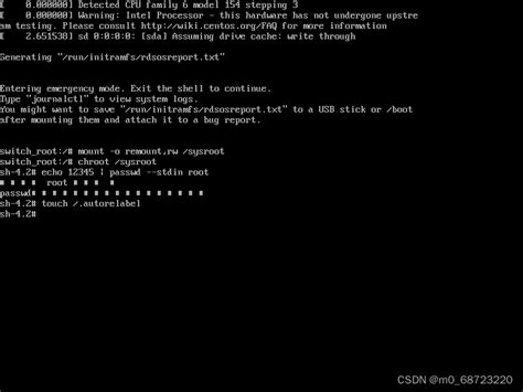Linux系统重置root密码操作步骤linux重置root密码步骤 Csdn博客