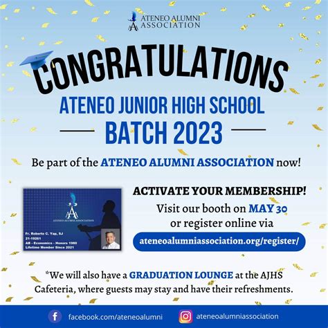 Congratulations Ateneo Junior High School Batch 2023 Fly High Eagles