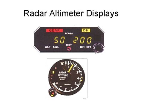 Chapter 15 Radio Altimeter RA Radar Altimeter Overview