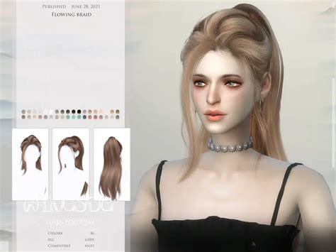 Sims 4 Wings Hair Cc