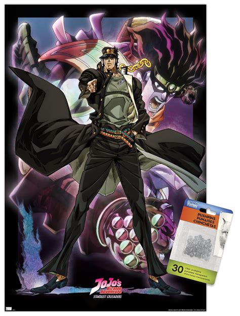 JoJo S Bizarre Adventure Jotaro Kujo Wall Poster With Push Pins 14