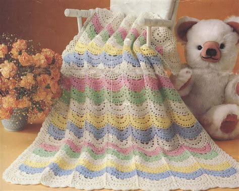 Baby Shell Afghan Crochet Pattern Automatic PDF by VintageEtsian