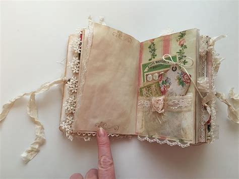 Shabby Chic Sewing Journal Fabric Journals Junk Journals Fabric Books