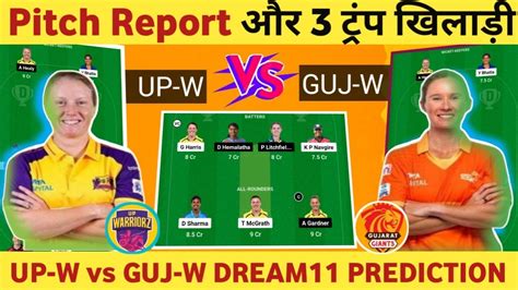 Up W Vs Guj W Dream Up W Vs Guj W Dream Prediction Fantasy